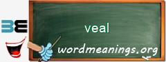 WordMeaning blackboard for veal